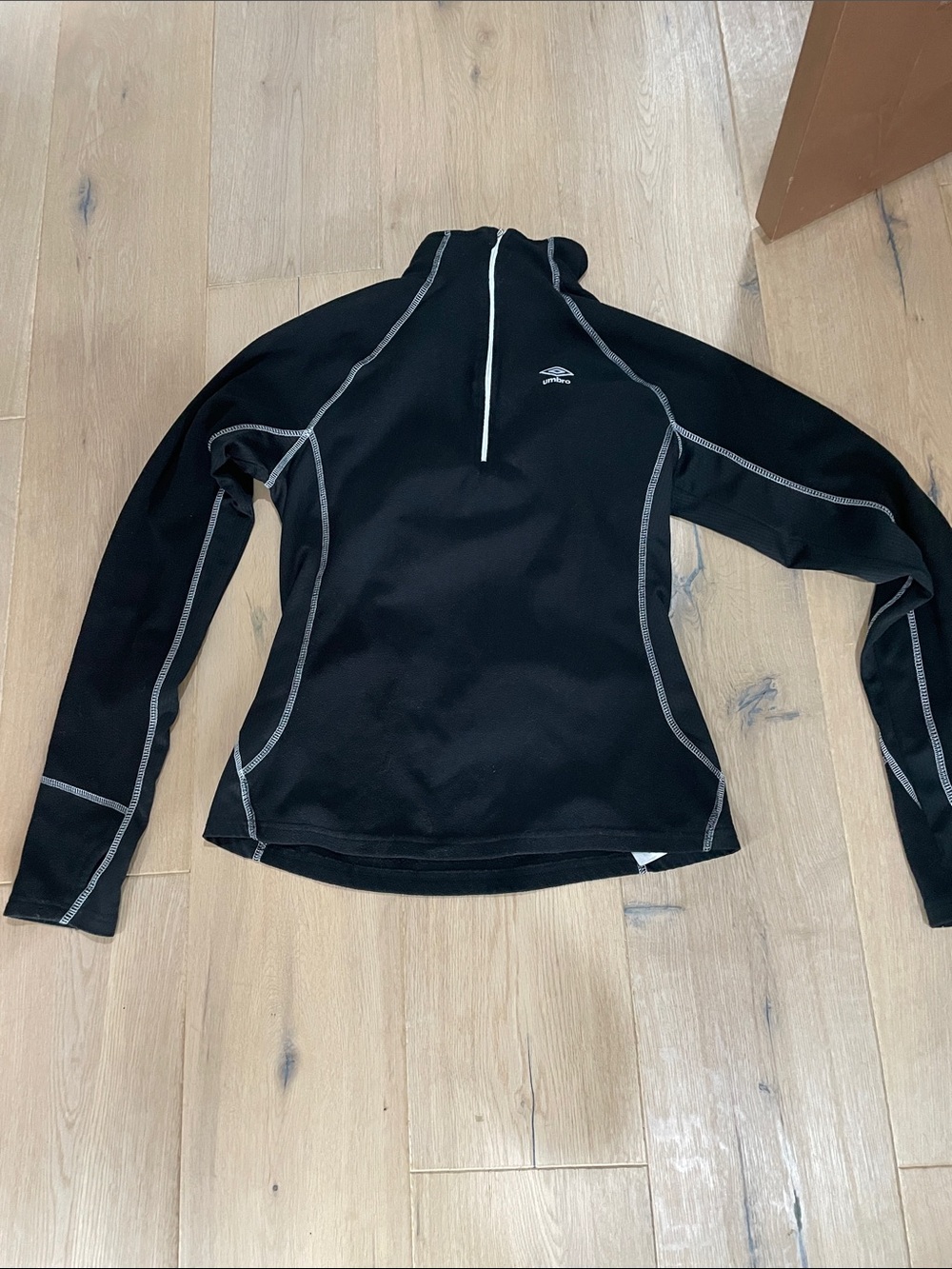 Umbro Black Athletic Top with White Logo